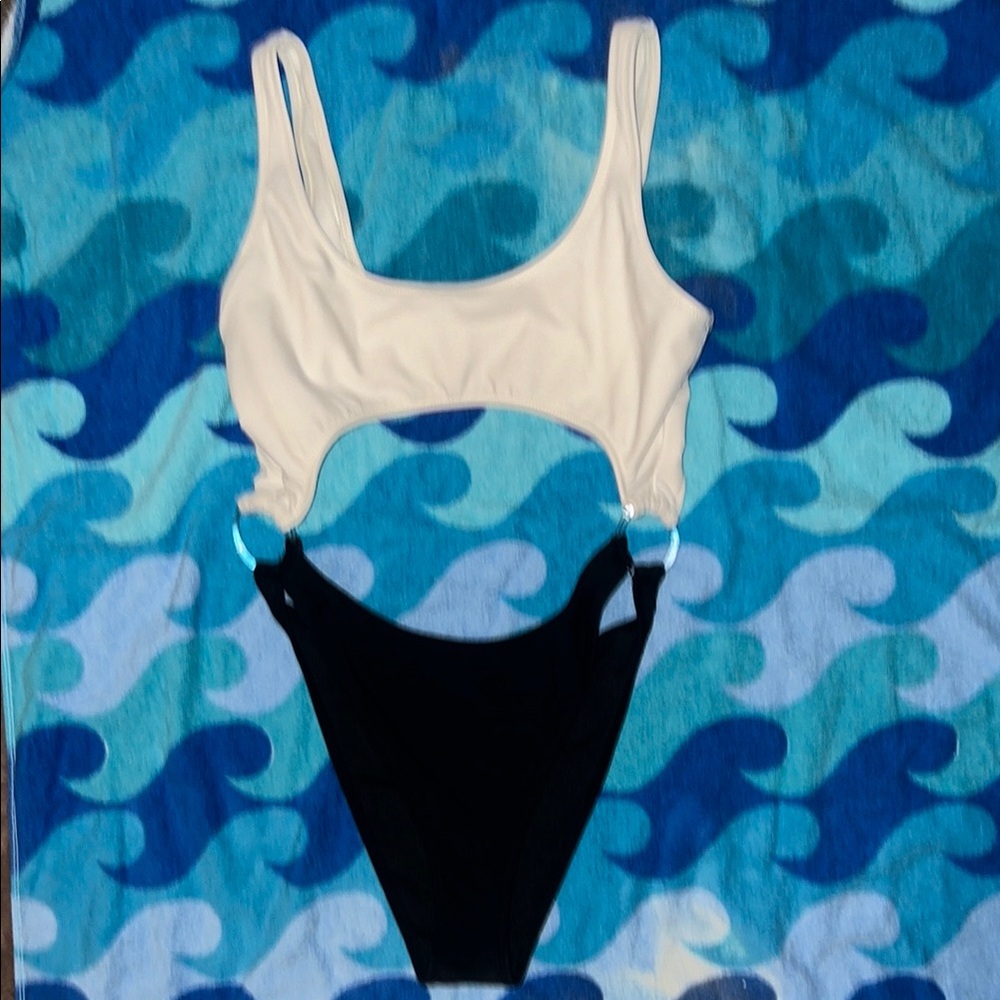 Target Cream and Black Bikini